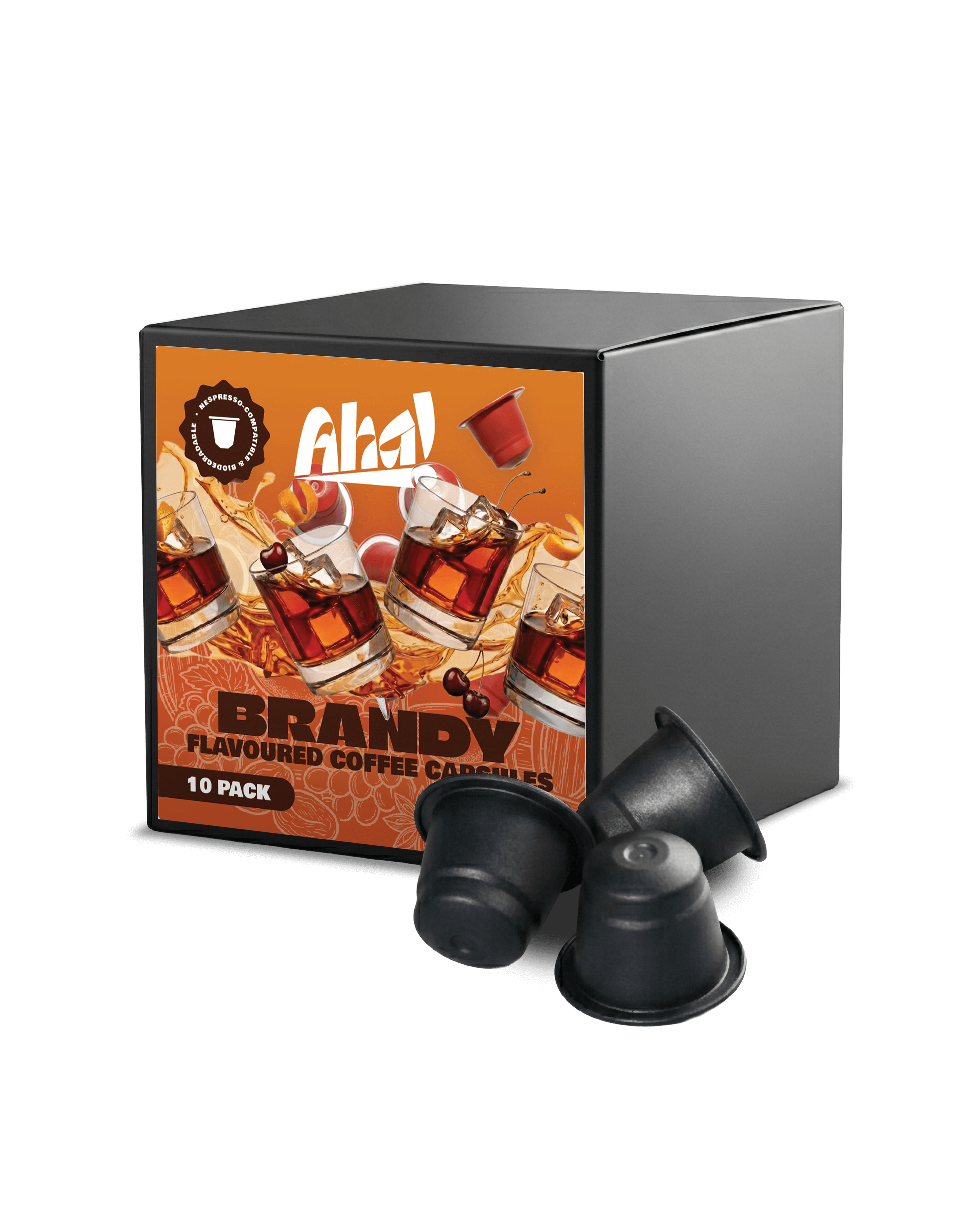 Brandy Flavoured Coffee Pods | Nespresso Compatible | Aha! Coffee