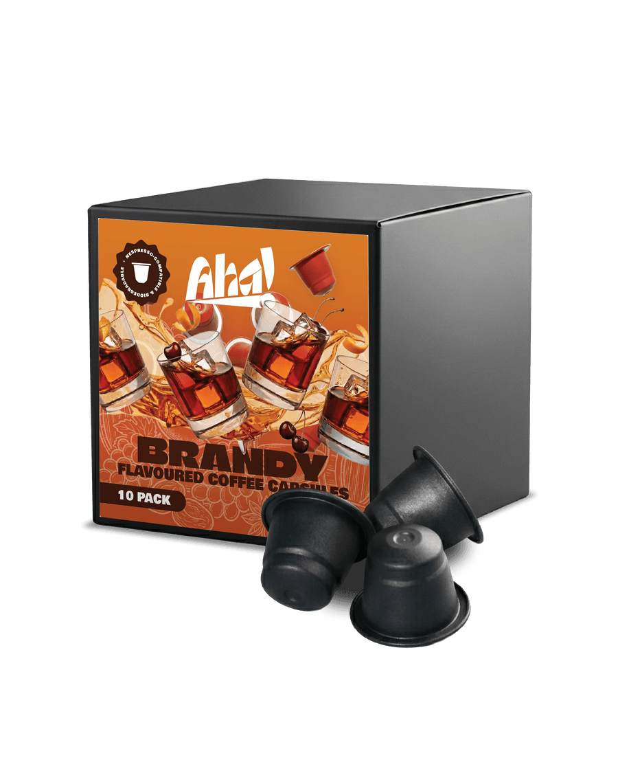 Aha! Brandy Flavoured Coffee Pods | Nespresso Compatible