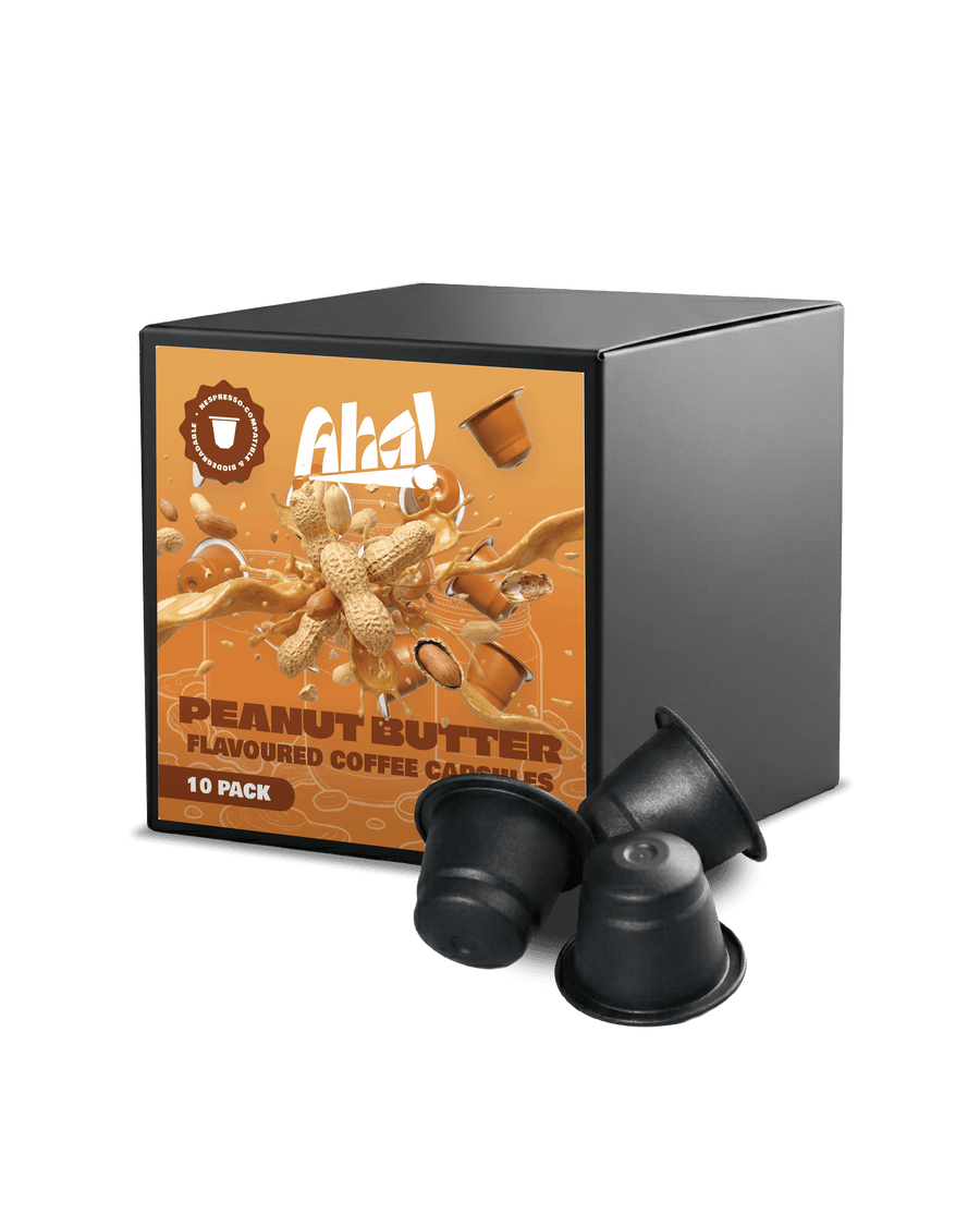 Peanut Butter Flavoured Coffee Pods | Nespresso Compatible | Aha! Coffee