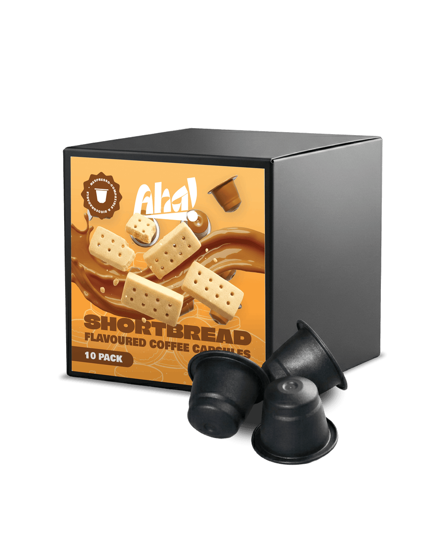 Shortbread Flavoured Coffee Pods | Nespresso Compatible | Aha! Coffee